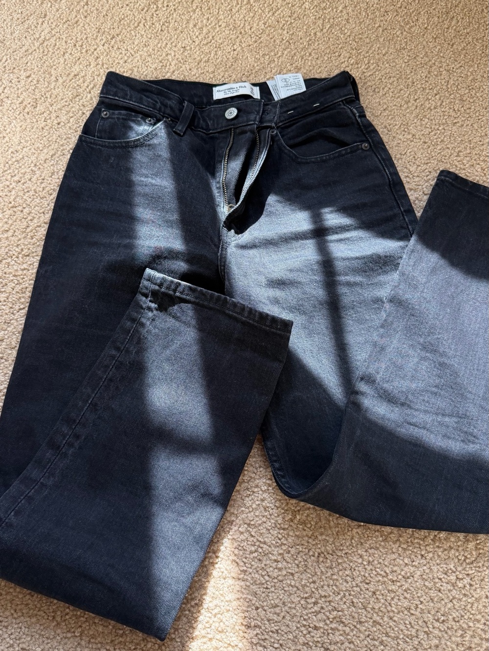 Abercrombie & Fitch Black Straight Jeans
